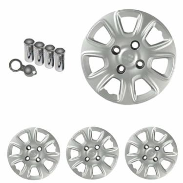 Imagem de Jogo Calota Aro 13 Uno Vivace 2011 à 2013 + Selo Resinado + Tampa Ventil Antifurto