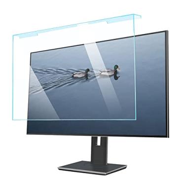 Imagem de HXLXWUSC Protetor de tela com bloqueio de luz azul, filtro de proteção ocular, moldura de computador widescreen, adequado para 18-27 polegadas (23/24 polegadas 540 x 340 mm)