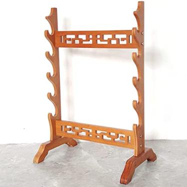 Imagem de Suporte de espada suporte para espadas, suporte para espadas e katanas, prateleira de armazenamento para espadas de várias camadas, prateleiras para armas de 5/6/8/9/10 pisos, cabide para espadas de