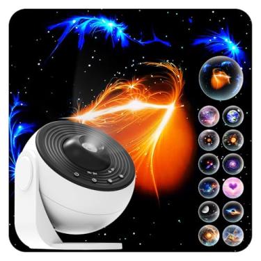 Imagem de Projetor Planetarium Pro atualizado 2025, HD Slide Disc Galaxy Projector Pro para quarto, projetor de estrela realista, projetor de luz noturna para adultos, decoração de quarto de crianças