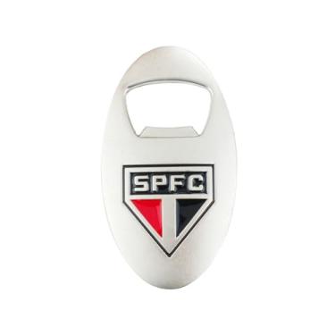 Imagem de Abridor Garrafas Prateado Com Ímã 7.5cm - SPFC RE069-2-B
