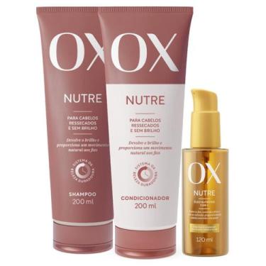Imagem de Kit Ox Nutre Duo 200ml Óleo Nutritivo 120Ml - OX COSMÉTICOS