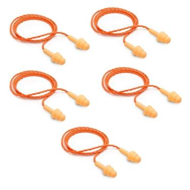 Imagem de Kit com 5 pares de Protetor Auricular Silicone Pomp Plus com cordão