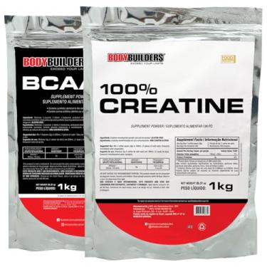 Imagem de Kit 100% Creatina 1kg + BCAA 4,5g Tangerina 1kg - Bodybuilders