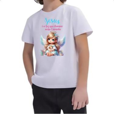 Imagem de Camiseta Infantil Anjo luz iluminando - Alearts, 16