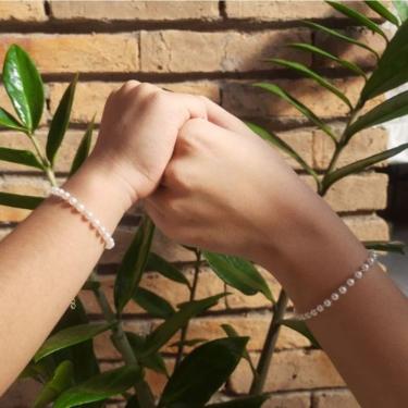 Imagem de Kit Pulseira Tal Mãe E Tal Filha Perola Banhado A Ouro