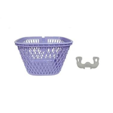 Imagem de Cestinha Cesta para Bicicleta Aro 20 Nathor, Lilás