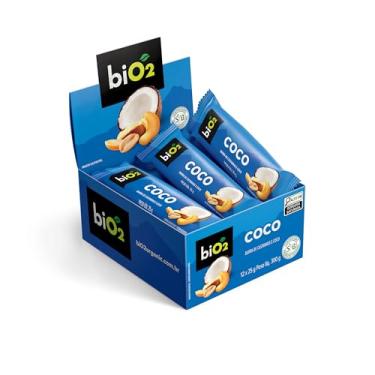 Imagem de Barra de Castanhas e Frutas biO2 Nuts Coco, Caixa com 12 unidades de 25 g, Vegana e sem Glúten