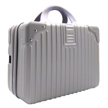 Imagem de Kit 2 Maleta Frasqueira Viagem de Mão Abs Reforçada - Lumin, Cinza