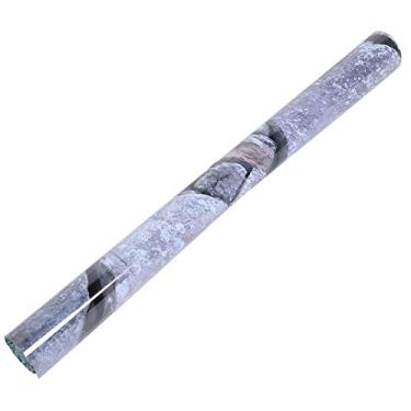 Imagem de Adesivo de Aquário, Papel de Parede de Tanque de Peixes de Pedra Fácil Adesivo Decorativo de Parede de Cikoniefell Aquário Auto-adesivo Terrário Traseiro Fundos da para Aplicar e (91 * 50cm)