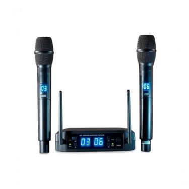 Imagem de Microfone Sem Fio Digital Multifrequencia Ls916 Preto