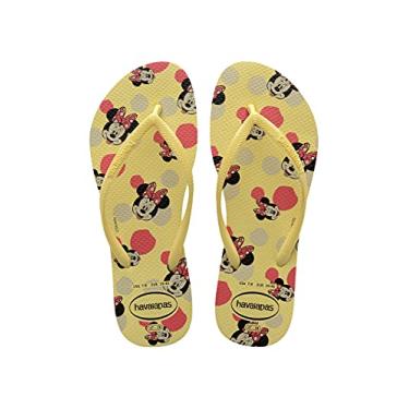 Imagem de Chinelo, Havaianas, Slim Disney, Feminino, Amarelo Limao, 37/38