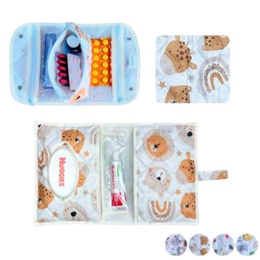 Imagem de Farmacinha Necessaire Porta Remédios Portátil + Porta Fraldas, lenço Umedecido e Pomada Menina MeninoPara Bebê(COALA)