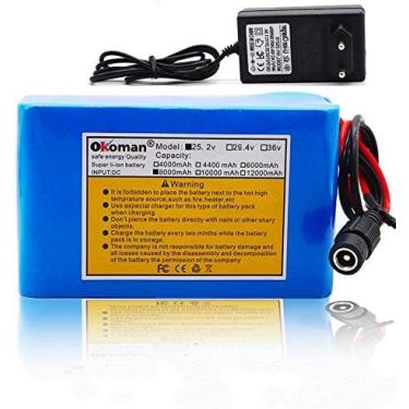 Imagem de 6s3p 24v 8ah Bateria Bateria De Lítio 25.2v 8000mah Ciclomotor De Bicicleta Elétrica Bateria De íon De Lítio Elétrico Com Carregador