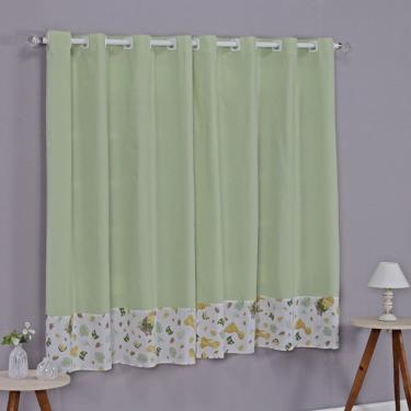 Imagem de Cortina Baby 2 Metros Quarto de Bebê Infantil Menino Menina Varão Simples