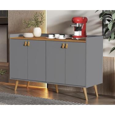 Imagem de Aparador Cantinho do Café Lulu Buffet 4 Portas Decoração - Várias Core