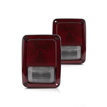 Imagem de Para Jeep Wrangler Conjunto de luz traseira 2007-2018 Par de lado do motorista e passageiro para CH2800177 | 55077891AH