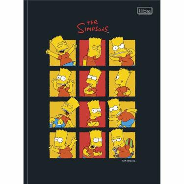 Imagem de Caderno Brochura Capa Dura Universitário The Simpsons 80 Folhas Tilibra Estampa 3