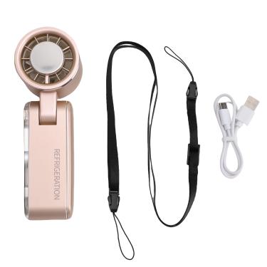 Imagem de Jiawu Ventilador Portátil de Mão, Ventilador Pequeno, Dobrável, Silencioso, Recarregável, Ventilador Pessoal de Mesa e Cabresto, para Atividades ao ar Livre, Viagens e Trabalho