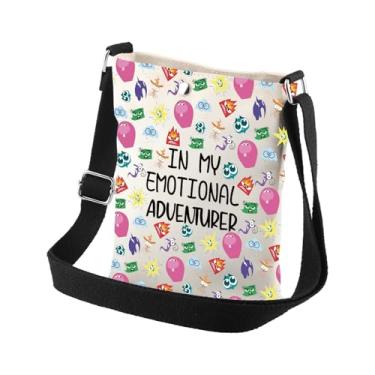 Imagem de BDPWSS Bolsa tiracolo inspirada em emoções de desenho animado em My Emotional Adventurer Emotion Team para fãs de filmes, My Emotional Cbag