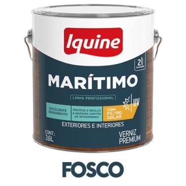 Imagem de Verniz Extra Maritimo Iquine Natural Brilhante Fosco e Acetinado 3,6L