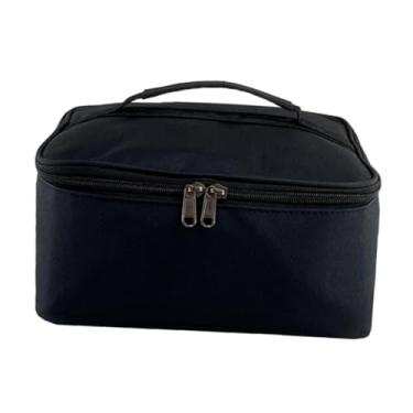 Imagem de Vaveren Bolsa de armazenamento para botijão de gás, bolsa de transporte para utensílios de acampamento com alça, estojo organizador para mochilas e caminhadas, Preto