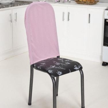 Imagem de Kit 6 Capas Encosto Cadeira Ferro Tubular Cozinha E Jantar