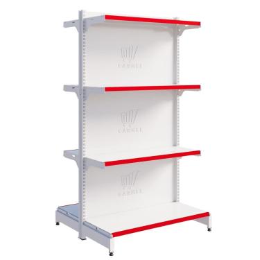 Imagem de Gôndola Centro 1 Inicial 1,40m Bandeja Inclinável New Plus Carmel Imports