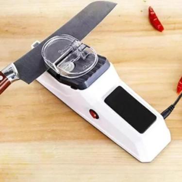 Imagem de Amolador Afiador Elétrico de Facas e Tesouras Design Compacto Ergonômi