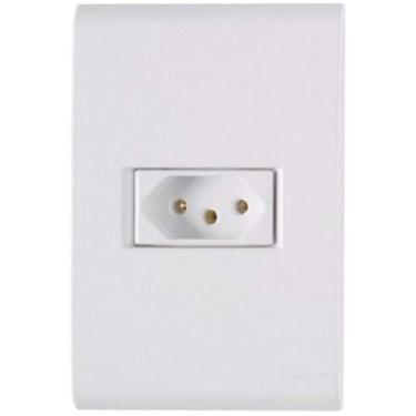 Imagem de Tomada 3p 20a Tramontina - Conjunto Linha Liz - Placa Branca - Modular