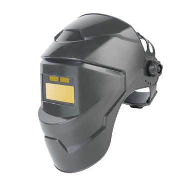 Imagem de harayaa Capacete de soldagem com escurecimento automático, máscara de soldador, acessórios de proteção, equipamento respirável, ângulo ajustável, capa, Ouro