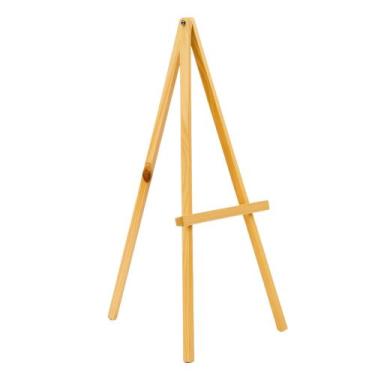 Imagem de Cavalete De Pintura Tela Quadro 1m Madeira Pinus Natural - Ana Decoraç