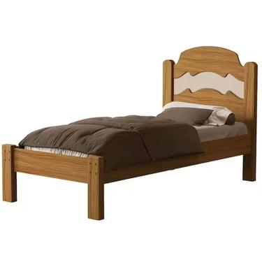 Imagem de Cama Iris Solteiro Cambel Cor Nature Off White