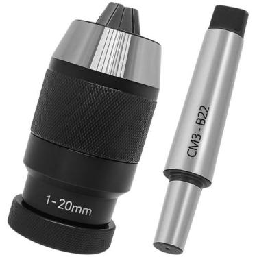 Imagem de Mandril 3/4" (1 - 20mm) Aperto Rapido + Haste Conica Cm3 B22 - SANDRES