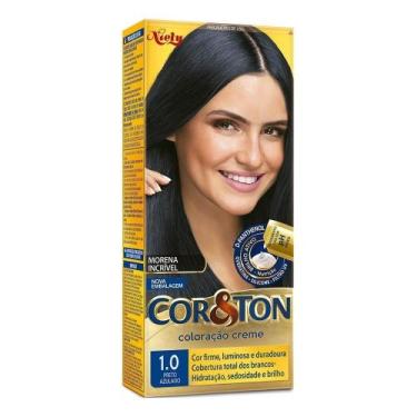 Imagem de Tinta de Cabelo Cor&Ton 1.0 Preto Azulado 50g - Loréal Imédia