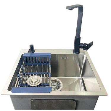 Imagem de kit cuba Gourmet 50x40cm + Torneira Gourmet Monocomando Cozinha Pai - 