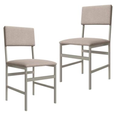 Imagem de 2 CADEIRAS BELLE (Champange/Bege)