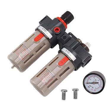 Imagem de Regulador de filtro de ar comprimido G1/4 liga de alumínio forte Filtração Separador de armadilha de óleo de água para s de compressores de ar Uso industrial