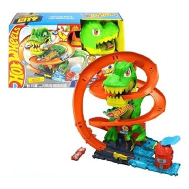 Imagem de Hot Wheels City Pista Race Batalha De Fogo T-Rex – Mattel