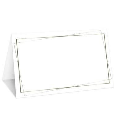 Imagem de Cartões de lugar minimalista, conjunto de 25 cartões de nome de barraca para configuração de mesa, etiqueta de comida para casamento, chá de bebê, artigos de festa de jantar de aniversário -027