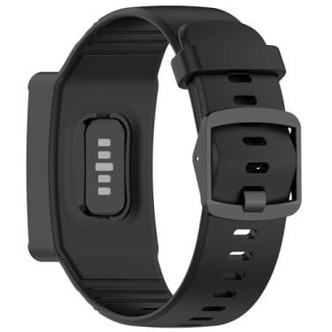 Imagem de AWADUO Pulseira de substituição de silicone WHOOP 5.0 LIFE MG/5.0 PEAK pulseira de silicone com pulseira conjunta macia e durável com acessório de smartwatch de liberação rápida (preto)