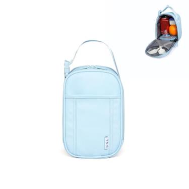 Imagem de NOL Natural Organic Lifestyle Lancheira isolada para adultos – Lancheira, lancheira macia, para trabalho, azul claro