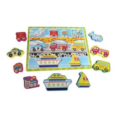 Imagem de Tabuleiro Educacional Brinquedo lúdico educativo de madeira aprenda br