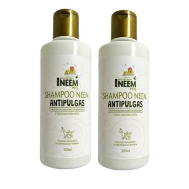 Imagem de Kit 2 Shampoo Antipulgas e Anticarrapatos Preferido Neem Pet com Óleo 