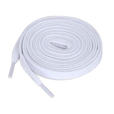 Imagem de Cadarços KURISET Fine Weave Flat, 2 pares, 76 cm, poliéster branco
