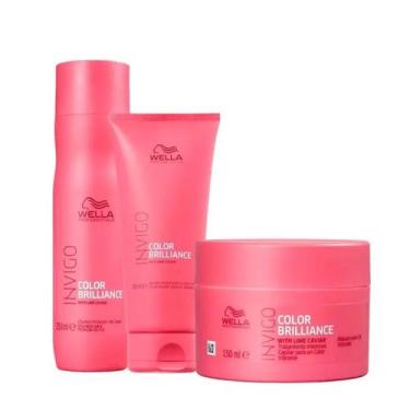 Imagem de Kit Wella Professionals Invigo Brilliance Home Care Trio (3 Produtos) 