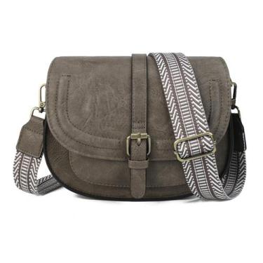 Imagem de Bolsa tiracolo AFKOMST para mulheres, bolsa de selim em material vegan