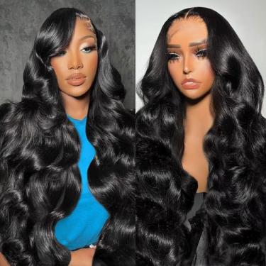 Imagem de Perucas frontais de renda Mayery Body Wave 200% de densidade 66 cm nat