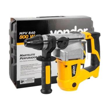 Imagem de Martelete Combinado 800w Vonder MPV-840 4,0J C/ Maleta E Acessórios
