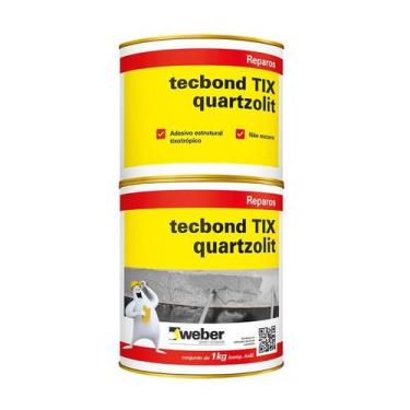 Imagem de Cola Quartzolit Para Ferro E Concreto Tix 1Kg